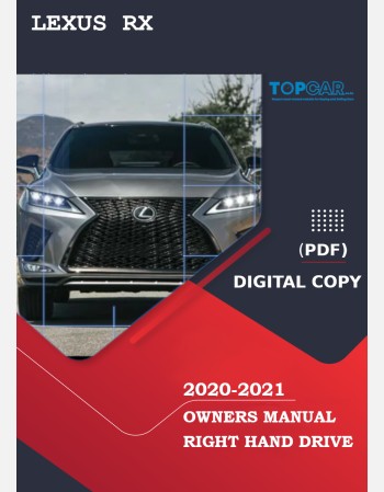 lexus rx 2020-2021 owners manual in english